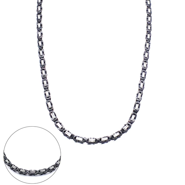 Çelik Zincir Siyah Detaylı Kral Model - ZN-269 ürün görseli