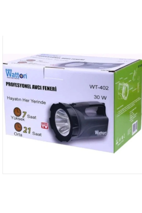 Watton Wt-401 Güvenlik Feneri El Feneri Avcı Feneri - 4