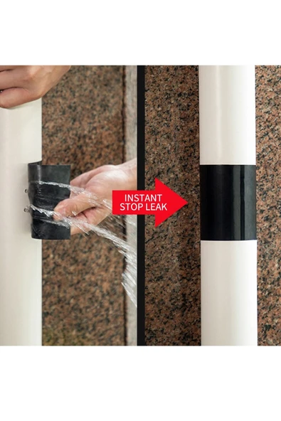 Süper Güçlü Fiber Yalıtım Bandı – Su Geçirmez Yapışkanlı Kaçak Onarım ve Stop Kaçak Tamir Bandı - 6