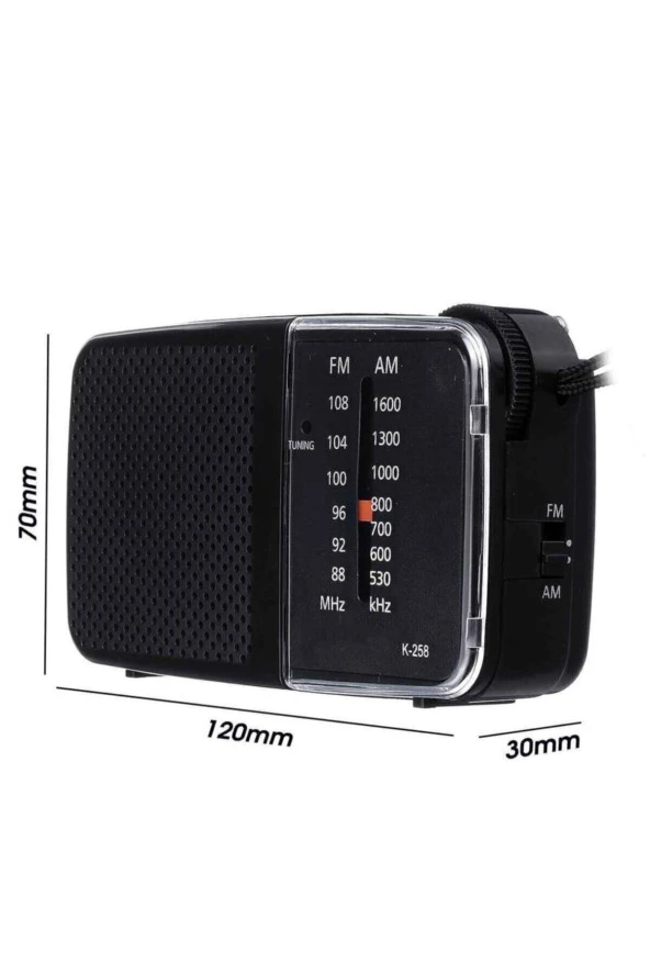 Knstar Taşınabilir Cep Radyosu  K-258 - 5