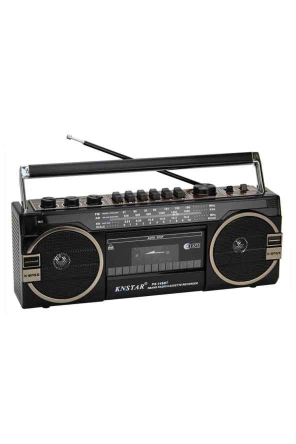 Knstar Px-149bt Bluetooth Usb+sd+fm Radyo Kaset Çalar Müzik Çalar