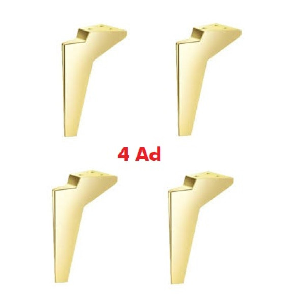 Platin Mobilya Ayağı 19 Cm Plastik Gold 4 Adet