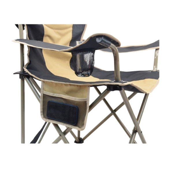 Campout Gala XL Taşıma Askılı Çantalı Çift Takviye Kumaşlı 150 Kg Taşıma Kapasiteli Katlanır Kamp Sandalyesi - 3