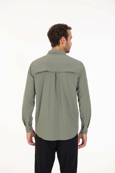 2AS GABLİN - Erkek Likralı Haki - Hızlı Kuruyan Outdoor Gömlek - 2ASGBL0303 - 6