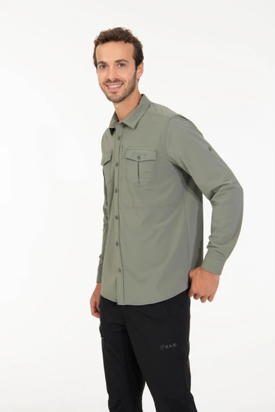 2AS GABLİN - Erkek Likralı Haki - Hızlı Kuruyan Outdoor Gömlek - 2ASGBL0303 - 5