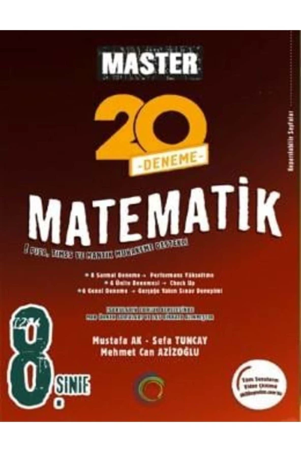 8. Sınıf Master 20 Matematik Denemesi