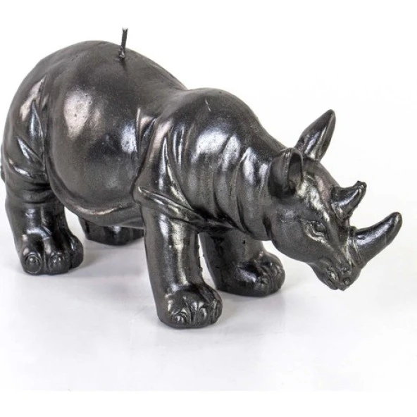 Euro Flora Dekoratif Mum Gergedan (Siyah) 18X7X10 cm - 2