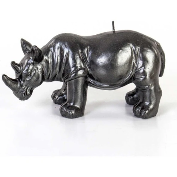 Euro Flora Dekoratif Mum Gergedan (Siyah) 18X7X10 cm - 3