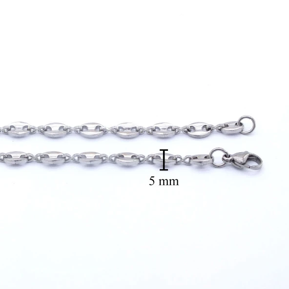 FerizZ 316L Çelik Gemici Unisex Zincir Kolye 60 cm ZN-293 - Resim 4