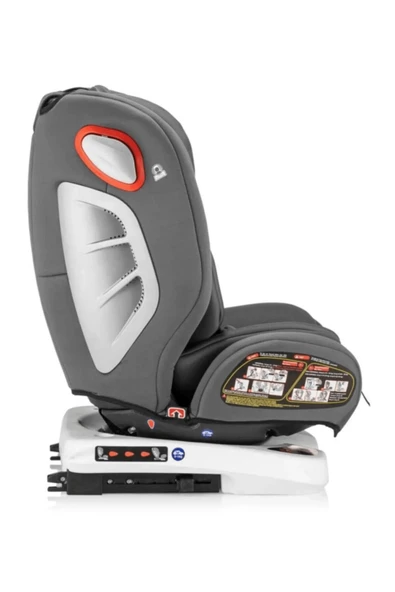 Cape Town 0-36 Kg 360° Dönebilen Isofix'li Oto Koltuğu - Gri - Resim 3
