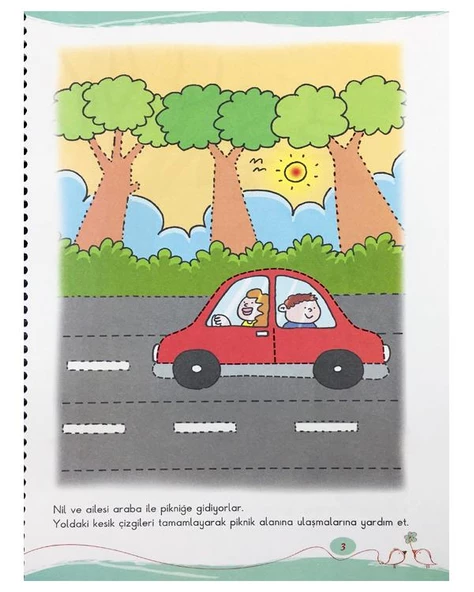4-5 Yaş Minik Bilginler Çizgiler Eğiten Kitap - 3