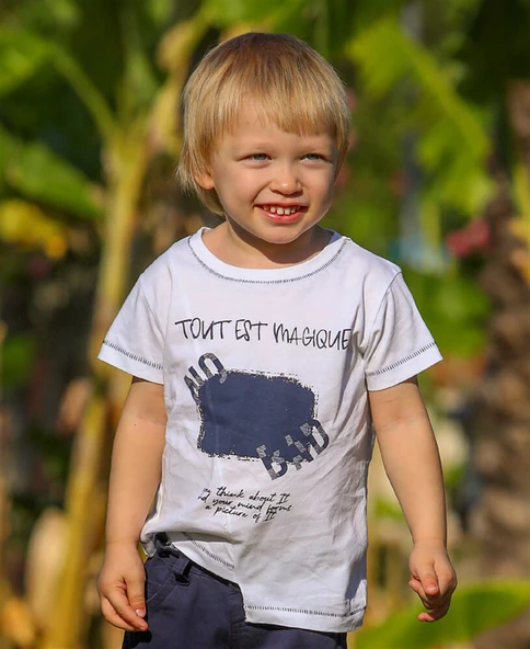 Erkek Bebek Çapraz Kesim Tshirt - 3