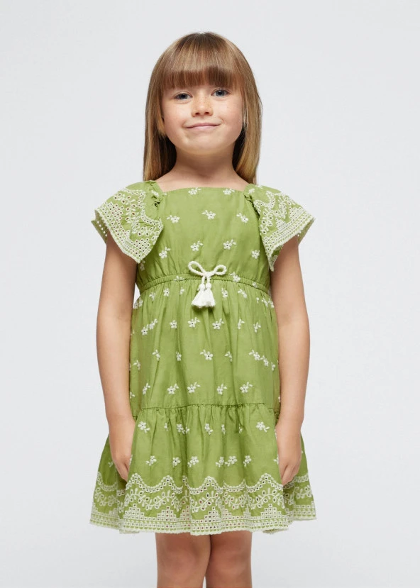 Mayoral Kız Çocuk Nakışlı Elbise
