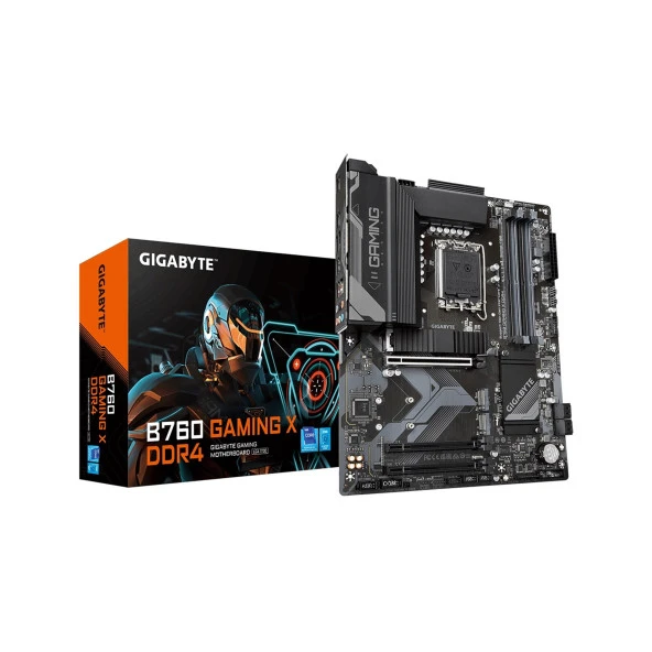 Gigabyte B760 GAMING X Intel B760 LGA1700 DDR4 5333MHz (OC) HDMI/DP M.2 RGB ATX Anakart