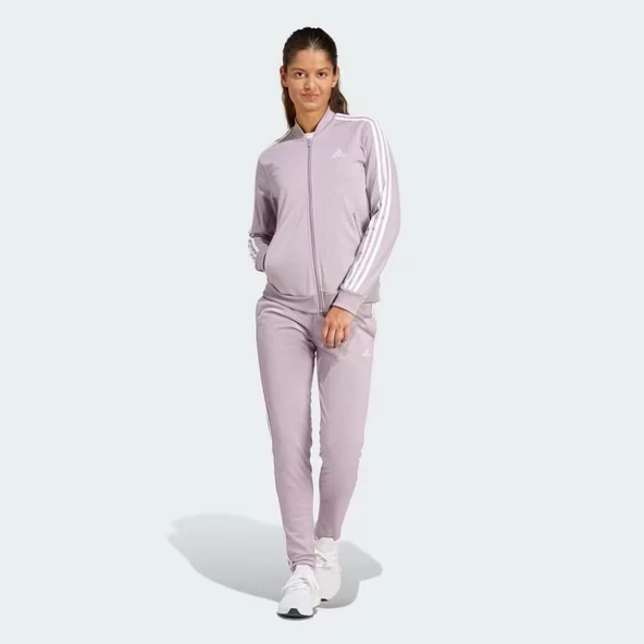 Adidas IS0852 Essentials 3-Stripes Lila Kadın Eşofman Takımı