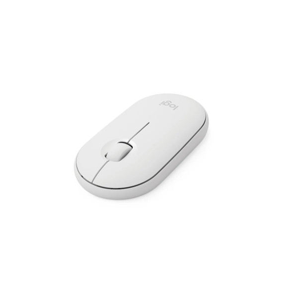 logitech M350 Pebble Sessiz Kablosuz Kompakt Mouse - Beyaz