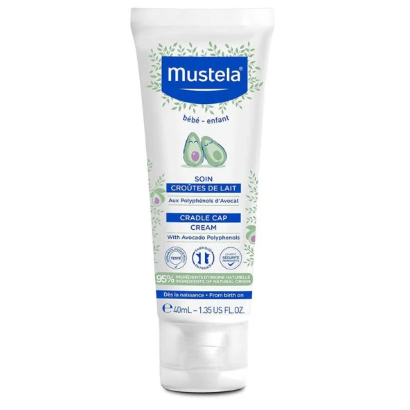 Mustela Cradle Cap Cream Saç Pullanmalarına Karşı Bakım Kremi 40 ml