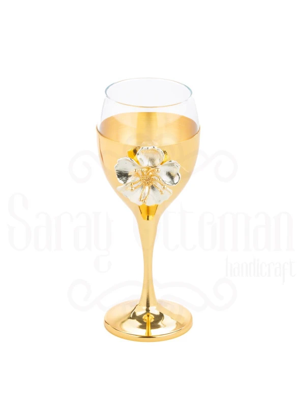 LOTUS ÇİÇEK KADEH ALTIN - 2