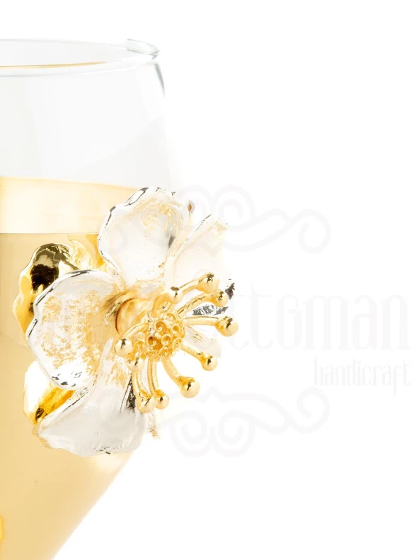 LOTUS ÇİÇEK KADEH ALTIN - 3