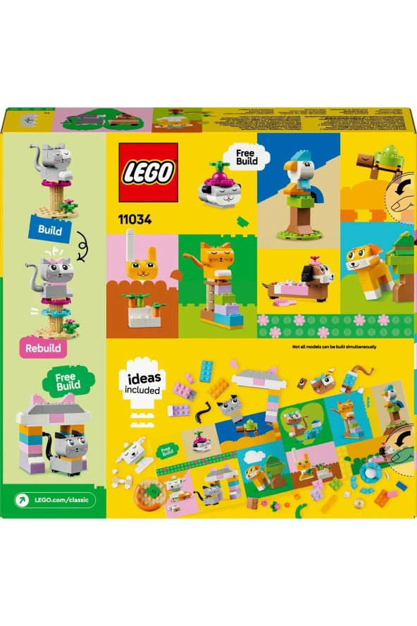 LEGO ® Classic Yaratıcı Evcil Hayvanlar İnşa Edilebilen Hayvan Oyuncağı 11034 (450 Parça) - Resim 5