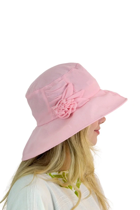 Güllü Kadın Şapka 1305 pembe - 2
