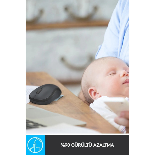 logitech M220 Sessiz Kompakt Kablosuz Mouse Kırmızı - 5