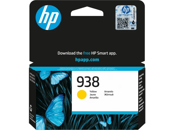 HP 4S6X7PE Sarı Mürekkep Toneri(938) ürün görseli