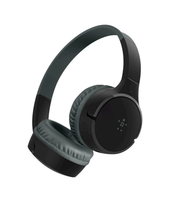 Belkin SoundForm Çocuklar için Kablosuz Kulak Üstü Kulaklık Siyah