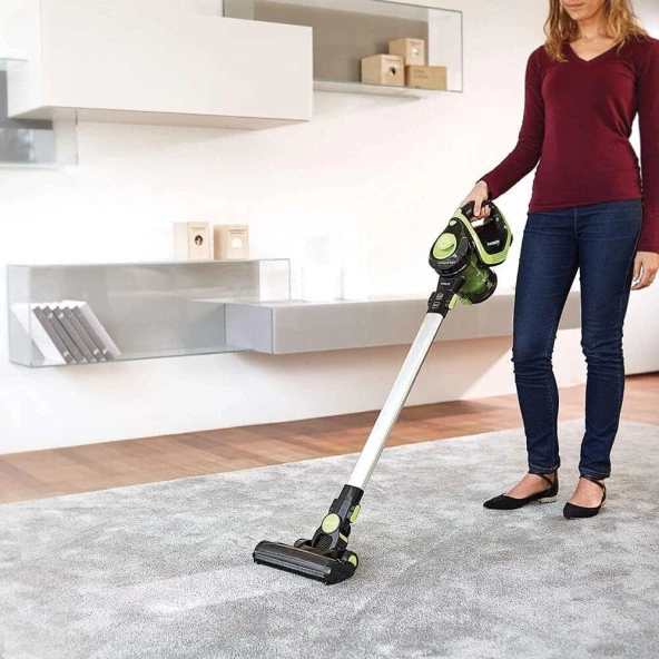 Polti Forzaspira Slim SR110 Şarjlı Dik Süpürge, 50 Dk'ya Kadar Çalışma, 3 Aşamalı Filtrasyon, Yıkanabilir HEPA 10 Filtre, Yeşil-Siyah - 5