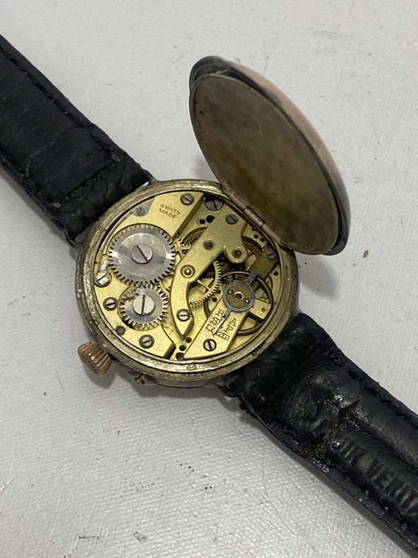 Constantinople Cylindre 10 Rubis 30mm 800 Ayar Gümüş Cep / Kol Saati 2. El - 9