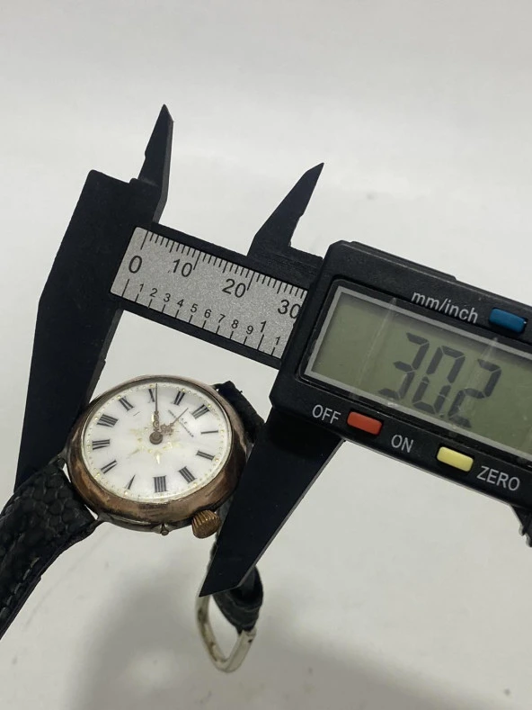 Constantinople Cylindre 10 Rubis 30mm 800 Ayar Gümüş Cep / Kol Saati 2. El - 10