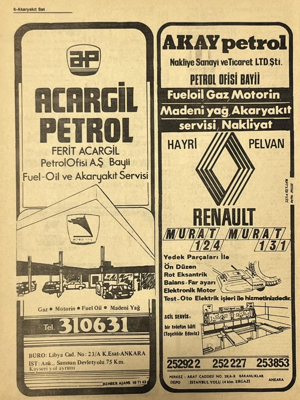 Ankara 1986 Meslek Reklam İlanı Efemera S5 - Resim 2