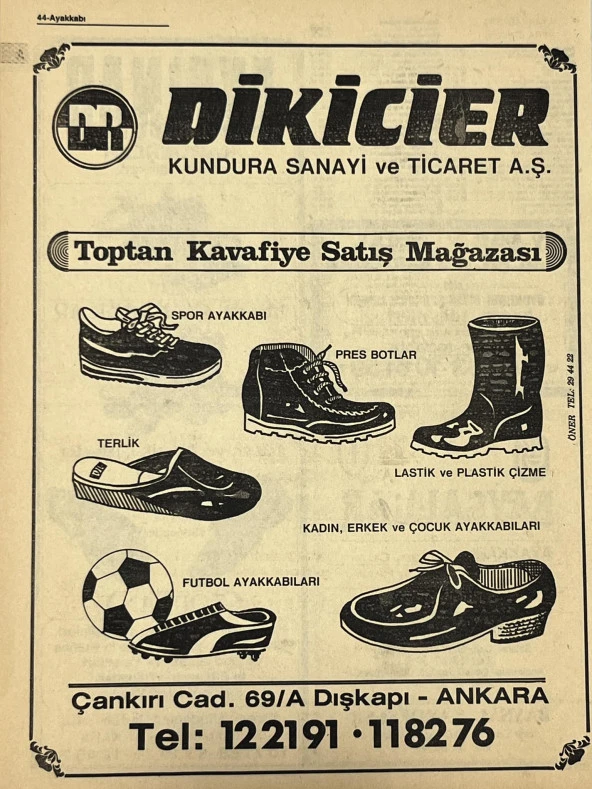 Ankara 1986 Meslek Reklam İlanı Efemera S43 - Resim 2