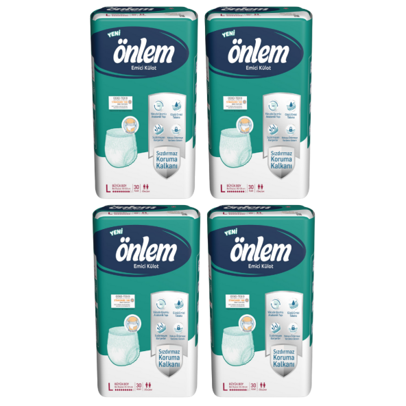Önlem Yetişkin Emici Külot Bezi Büyük Boy ( Large ) 30 Adet x 4 Adet