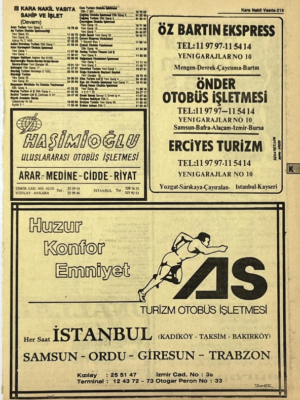 Ankara 1986 Meslek Reklam İlanı Efemera S219 ürün görseli 1