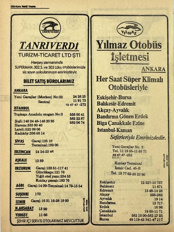 Ankara 1986 Meslek Reklam İlanı Efemera S221 - Resim 2