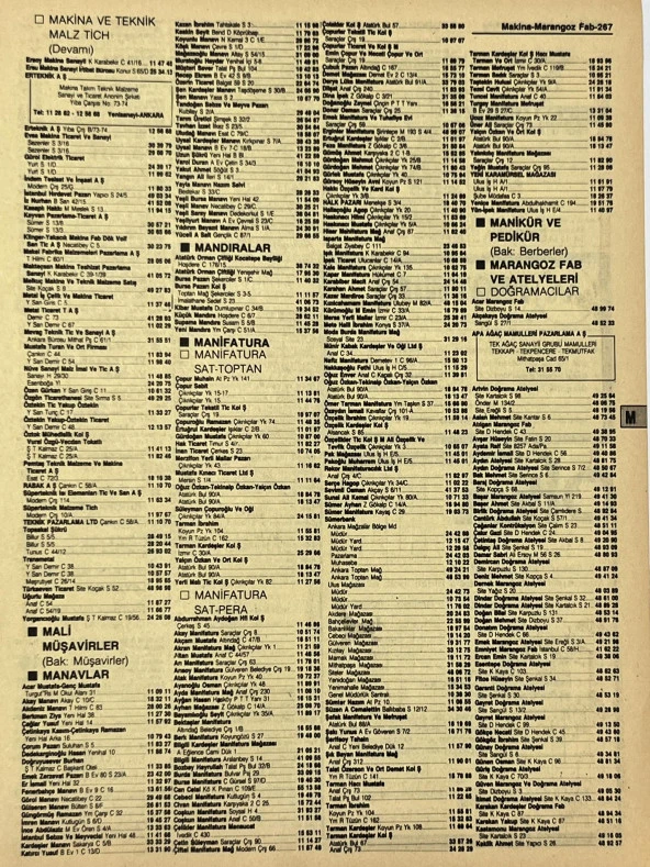 Ankara 1986 Meslek Reklam İlanı Efemera S267 ürün görseli 1