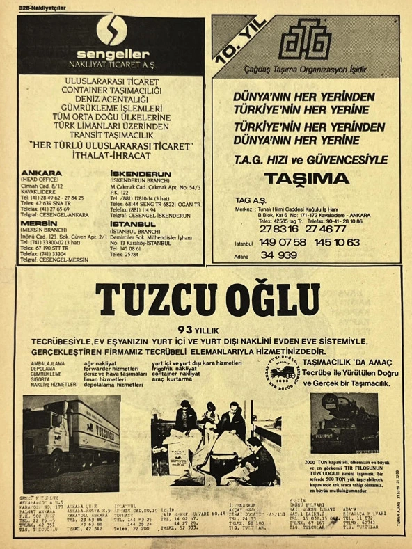 Ankara 1986 Meslek Reklam İlanı Efemera S327 - Resim 2