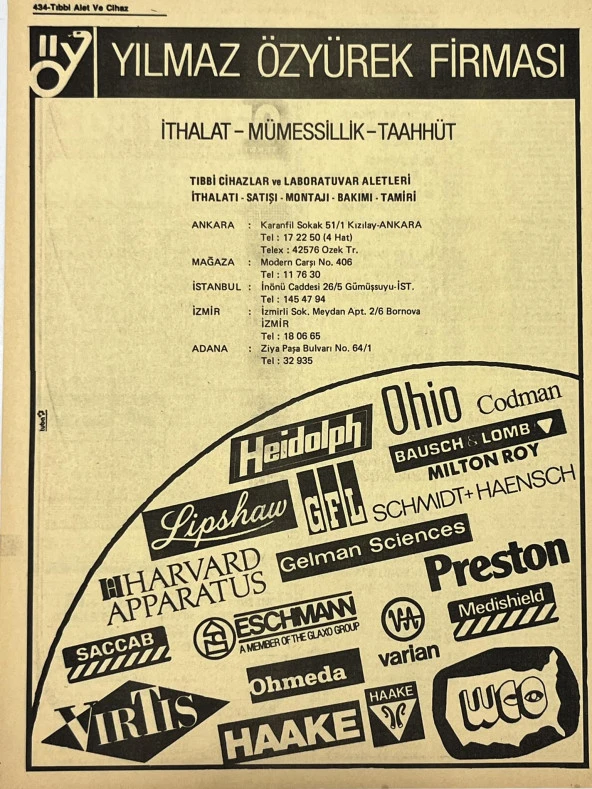 Ankara 1986 Meslek Reklam İlanı Efemera S433 - Resim 2