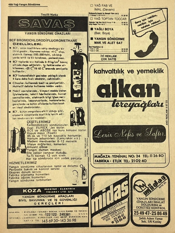 Ankara 1986 Meslek Reklam İlanı Efemera S467 - Resim 2