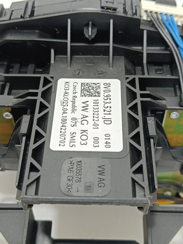 Audi Sinyal Silecek Kollu Direksiyon Sargısı 8V0953521JD-5Q0953549E-8V0953502BK Hasarlı (008) - 6
