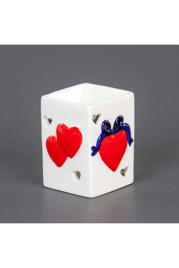 Euro Flora Seramik Buhurdanlık Kalpli 8,5x10 Cm - 2