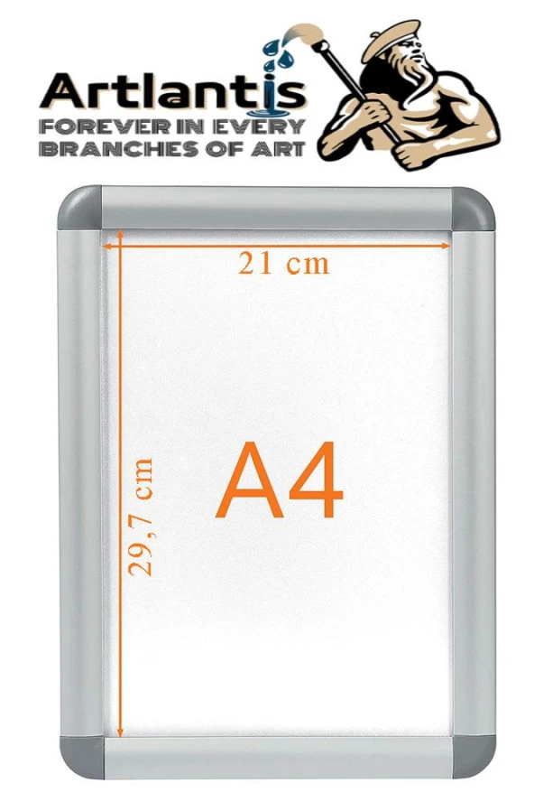 Tak Çıkar Rondo Çerçeve A4 21x30 cm 5 Adet Açılır Kapanır Çerçeve Aç Kapa Çerçeve A4 Afiş Çercevesi - 2