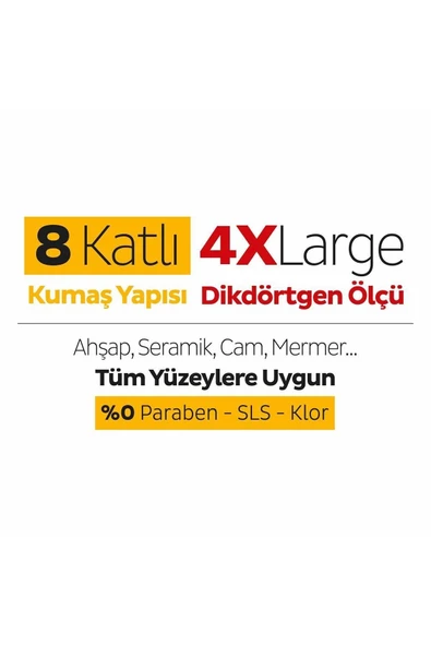 Sleepy Easy Clean Arap Sabunu Katkılı Mopa Uyumlu Yer Temizlik Havlusu 3x50 (150 YAPRAK) - 6