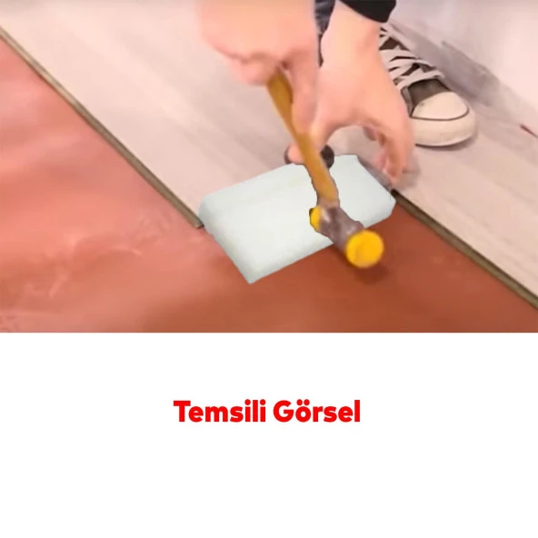 Zemin Parke Döşeme Takozu Beyaz 15 cm 7 cm Polyamid Laminant Parke Çakma Takozu - 4