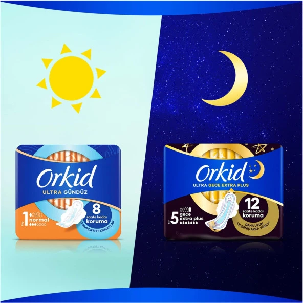 Orkid Ultra Gece Extra Max Ped 14x6 84 Adet - Resim 6