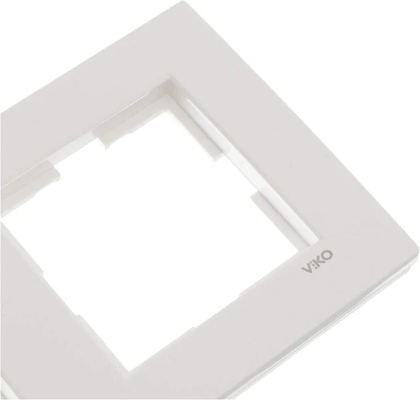 Viko Karre Tekli Çerçeve Beyaz 1 Adet Priz Çerçevesi - 4