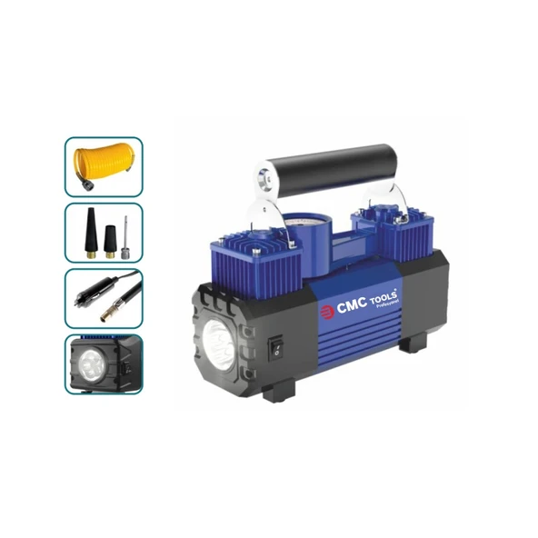 CMC Hava Kompresörü Çift Piston Çakmak Girişli 150psi ürün görseli