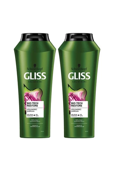 Gliss Bio-Tech Restore Güçlendirici Şampuan 2 x 500 ML