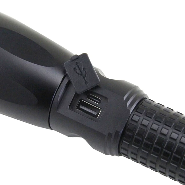 Panther USB Şarjlı Zoomlu 20W El Feneri PT-4113 - 8